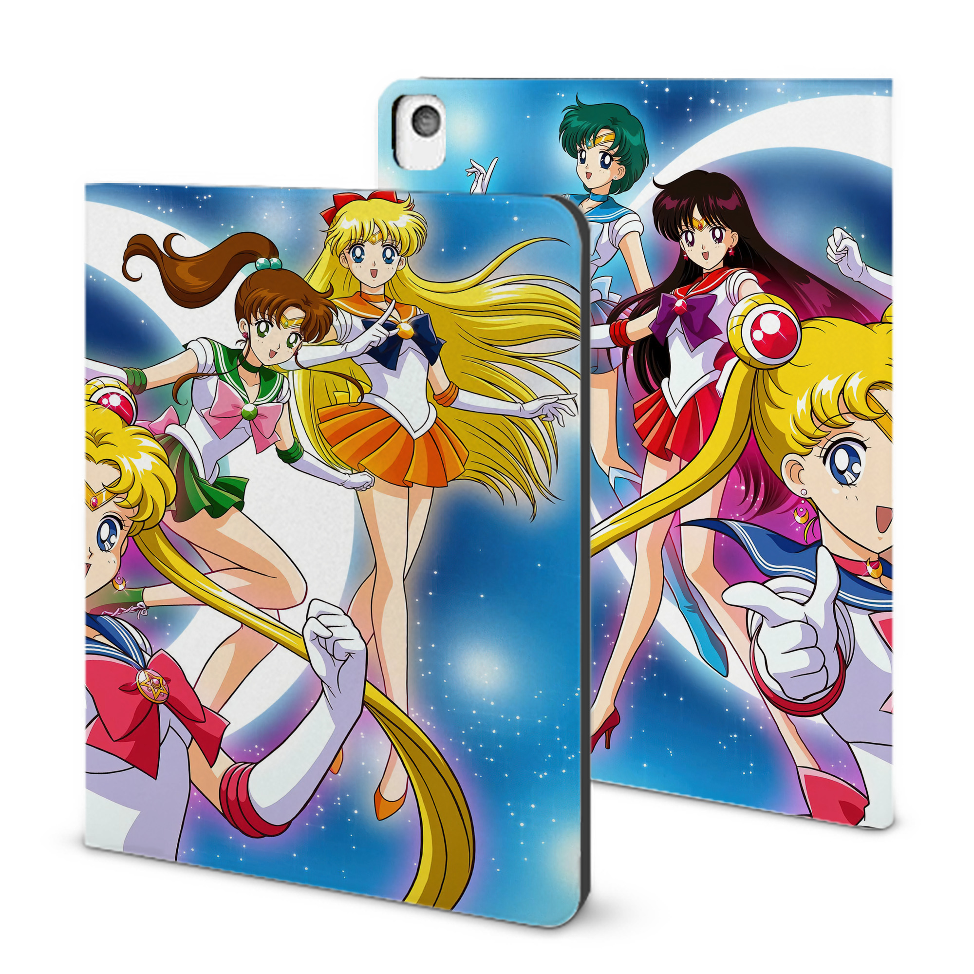 （画像用） 美少女戦士セーラームーン Sailor Moon IPadケース ペンホルダー付き ブックスタイルデザイン